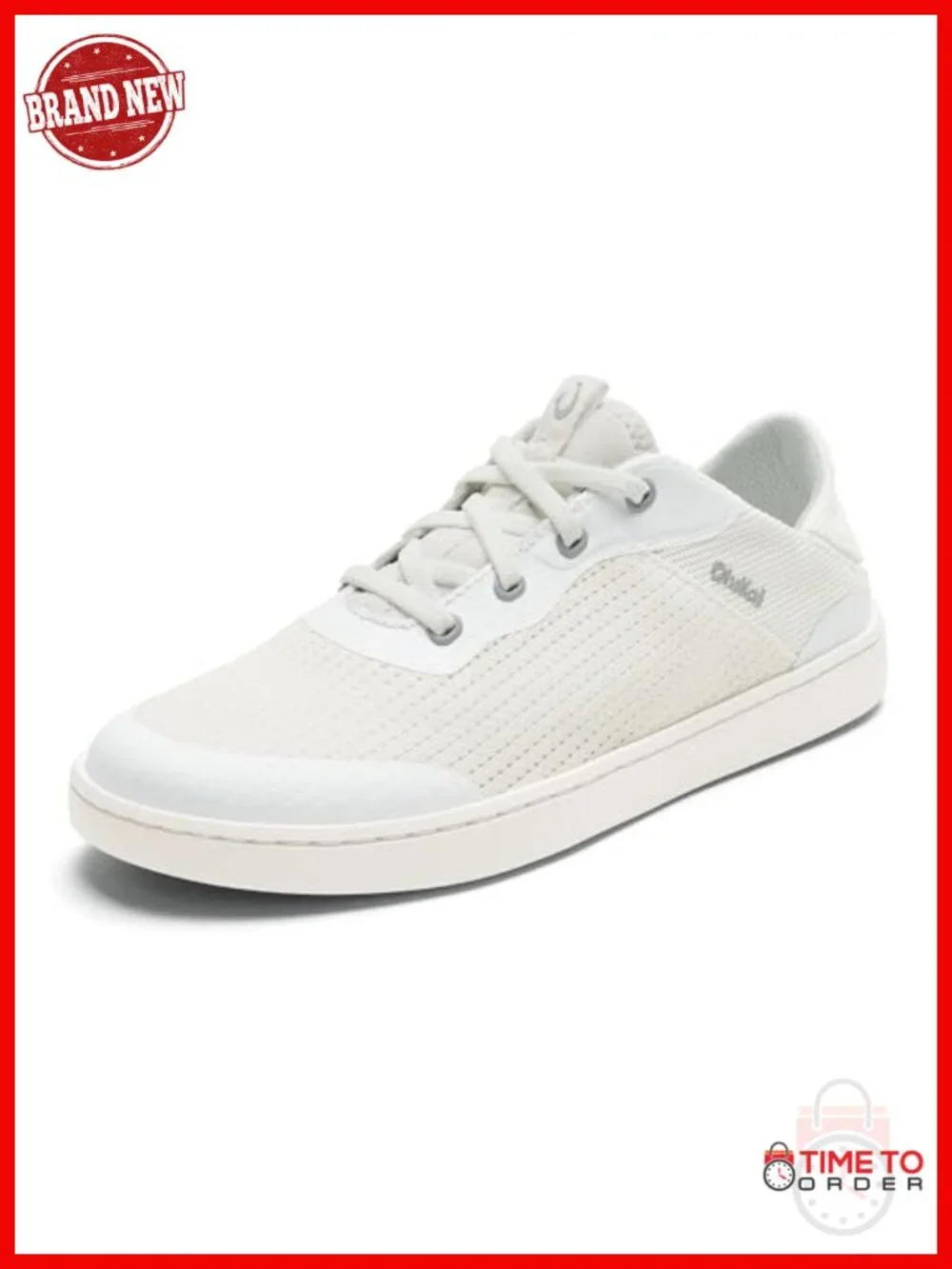Waterproof Leather Athletic Sneakers with Drop-In Heel, Supportive Lace-Up Shoes